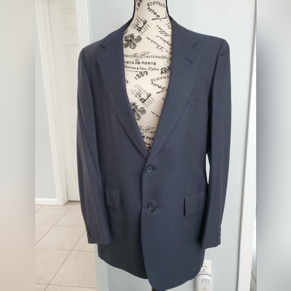 d'Avenza For Harrods Blue Blazer Made In Italy